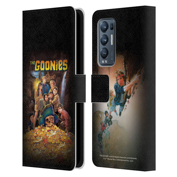 The Goonies Graphics Poster Leather Book Wallet Case Cover For OPPO Find X3 Neo / Reno5 Pro+ 5G