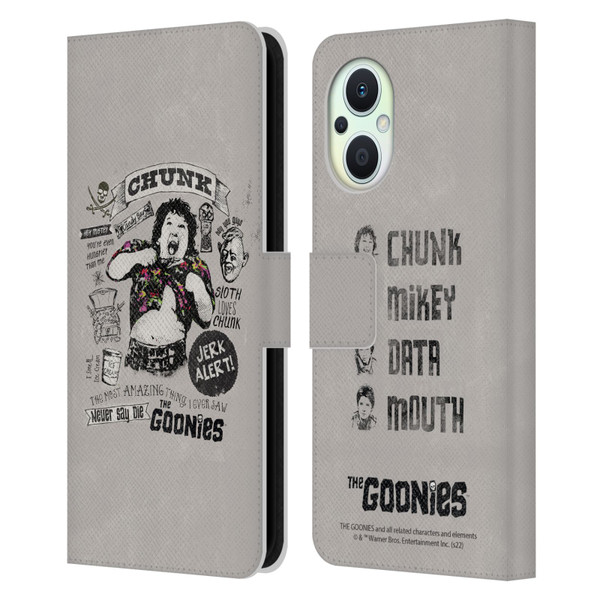 The Goonies Graphics Character Art Leather Book Wallet Case Cover For OPPO Reno8 Lite