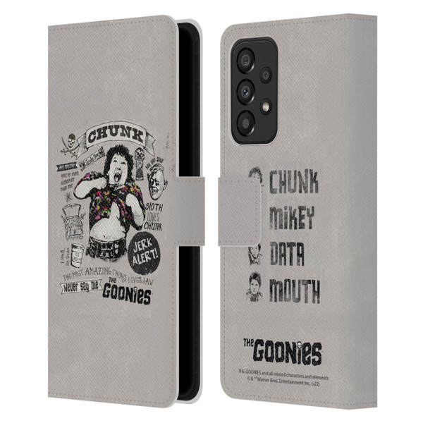 The Goonies Graphics Character Art Leather Book Wallet Case Cover For Samsung Galaxy A33 5G (2022)