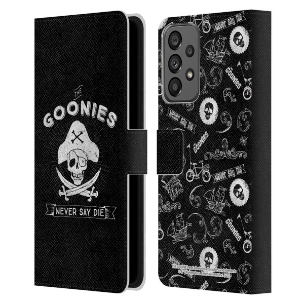 The Goonies Graphics Logo Leather Book Wallet Case Cover For Samsung Galaxy A73 5G (2022)