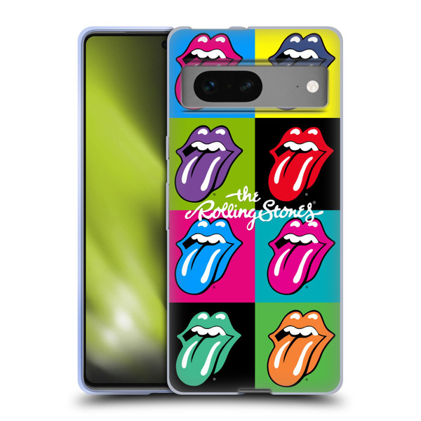 The Rolling Stones Licks Collection Pop Art 1 Soft Gel Case for Google Pixel 7
