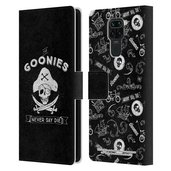 The Goonies Graphics Logo Leather Book Wallet Case Cover For Xiaomi Redmi Note 9 / Redmi 10X 4G