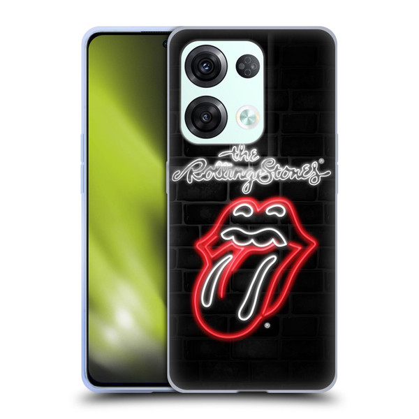 The Rolling Stones Licks Collection Neon Soft Gel Case for OPPO Reno8 Pro