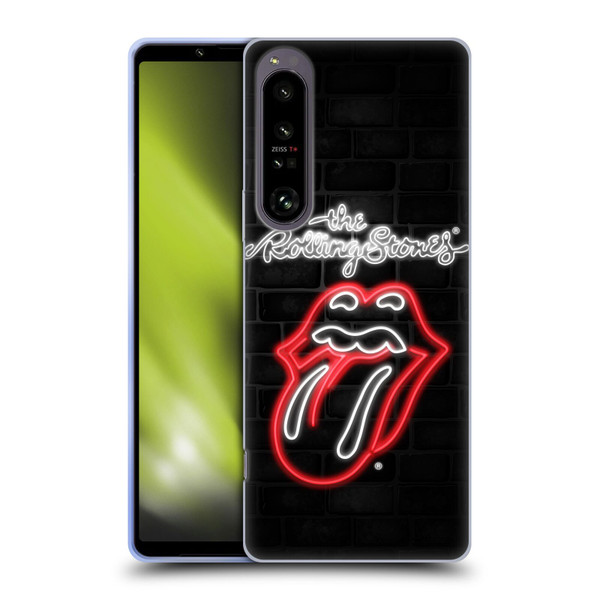 The Rolling Stones Licks Collection Neon Soft Gel Case for Sony Xperia 1 IV