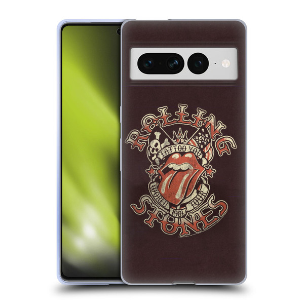 The Rolling Stones Tours Tattoo You 1981 Soft Gel Case for Google Pixel 7 Pro
