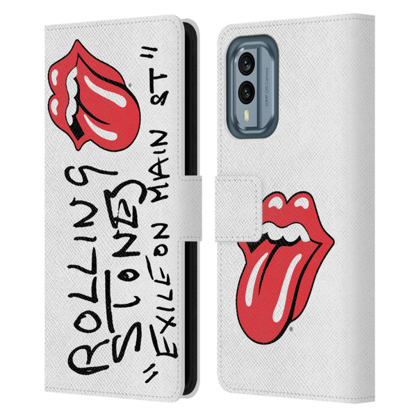 The Rolling Stones Albums Exile On Main St. Leather Book Wallet Case Cover For Nokia X30