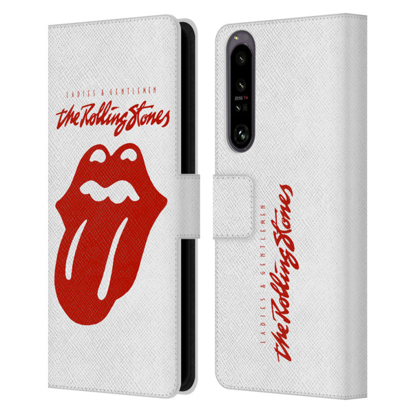 The Rolling Stones Graphics Ladies and Gentlemen Movie Leather Book Wallet Case Cover For Sony Xperia 1 IV