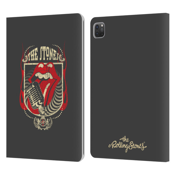The Rolling Stones Key Art Jumbo Tongue Leather Book Wallet Case Cover For Apple iPad Pro 11 2020 / 2021 / 2022