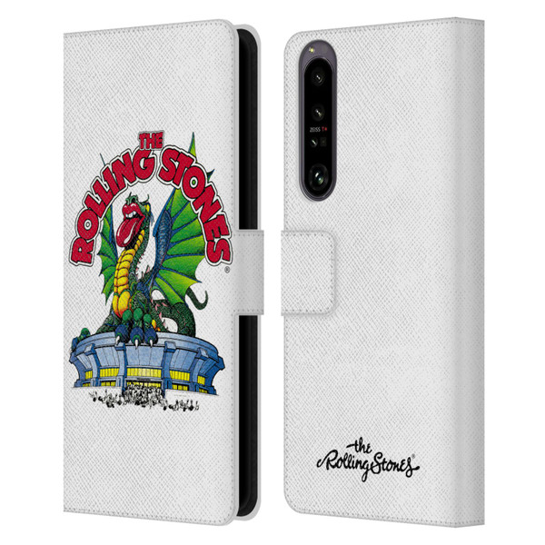 The Rolling Stones Key Art Dragon Leather Book Wallet Case Cover For Sony Xperia 1 IV