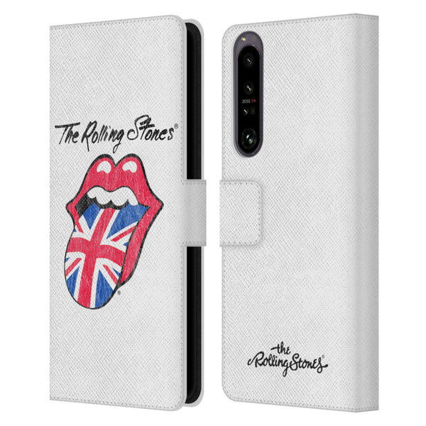 The Rolling Stones Key Art Uk Tongue Leather Book Wallet Case Cover For Sony Xperia 1 IV