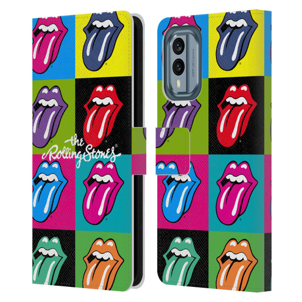 The Rolling Stones Licks Collection Pop Art 1 Leather Book Wallet Case Cover For Nokia X30