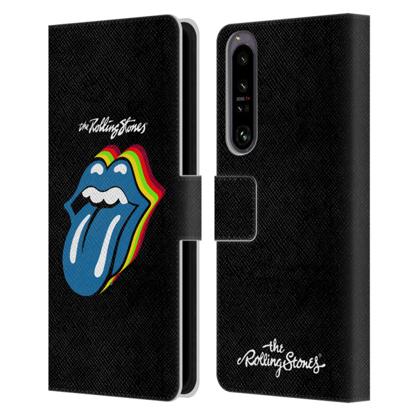 The Rolling Stones Licks Collection Pop Art 2 Leather Book Wallet Case Cover For Sony Xperia 1 IV