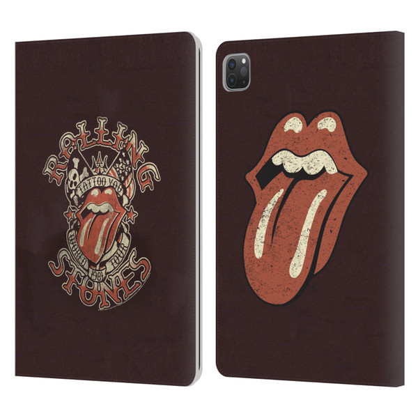 The Rolling Stones Tours Tattoo You 1981 Leather Book Wallet Case Cover For Apple iPad Pro 11 2020 / 2021 / 2022