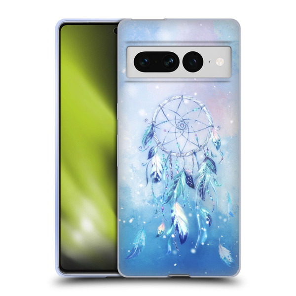Simone Gatterwe Assorted Designs Blue Dreamcatcher Soft Gel Case for Google Pixel 7 Pro