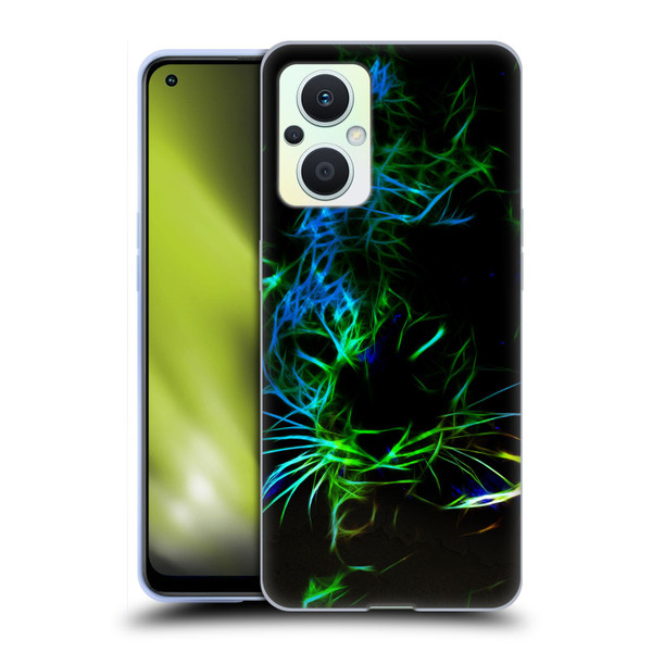 Simone Gatterwe Animals Neon Leopard Soft Gel Case for OPPO Reno8 Lite