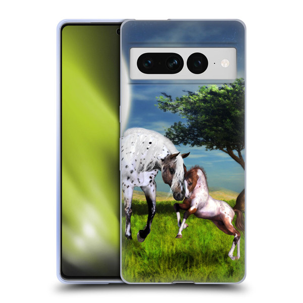 Simone Gatterwe Horses Love Forever Soft Gel Case for Google Pixel 7 Pro