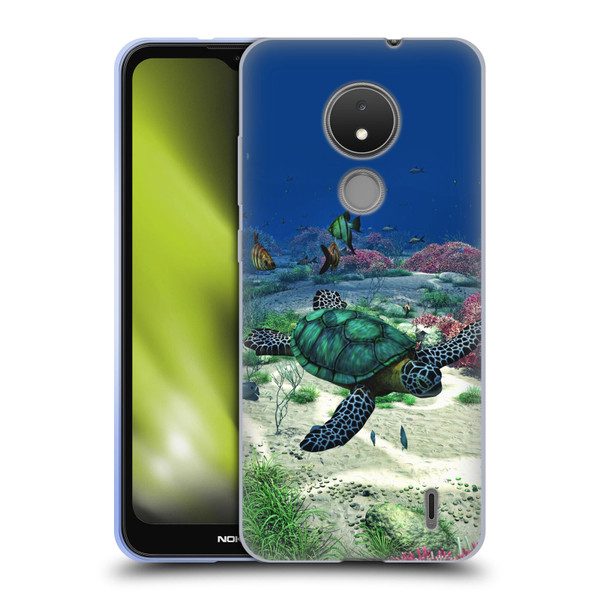 Simone Gatterwe Life In Sea Turtle Soft Gel Case for Nokia C21