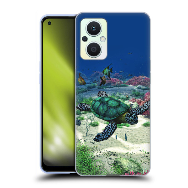 Simone Gatterwe Life In Sea Turtle Soft Gel Case for OPPO Reno8 Lite