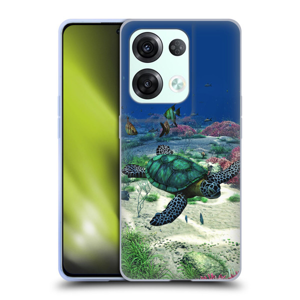 Simone Gatterwe Life In Sea Turtle Soft Gel Case for OPPO Reno8 Pro