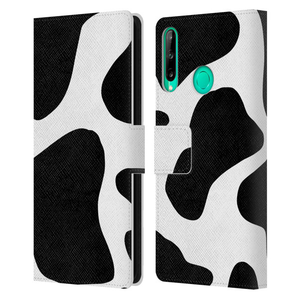 Grace Illustration Animal Prints Cow Leather Book Wallet Case Cover For Huawei P40 lite E
