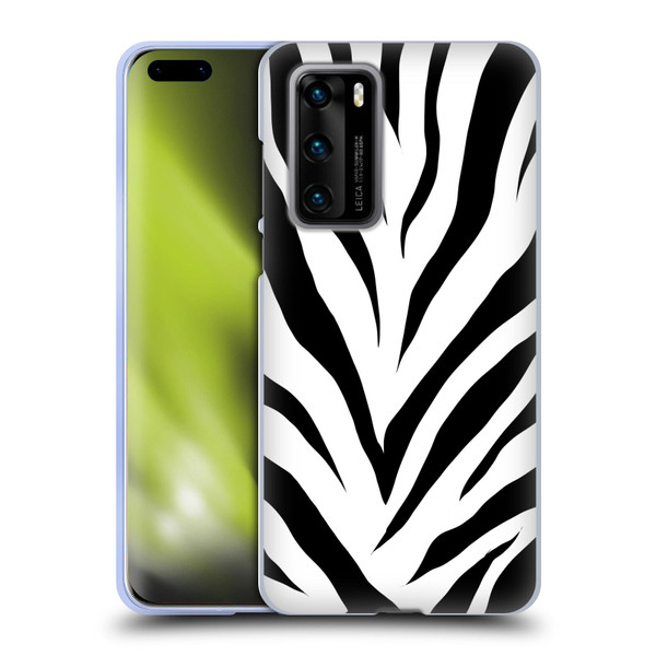 Grace Illustration Animal Prints Zebra Soft Gel Case for Huawei P40 5G