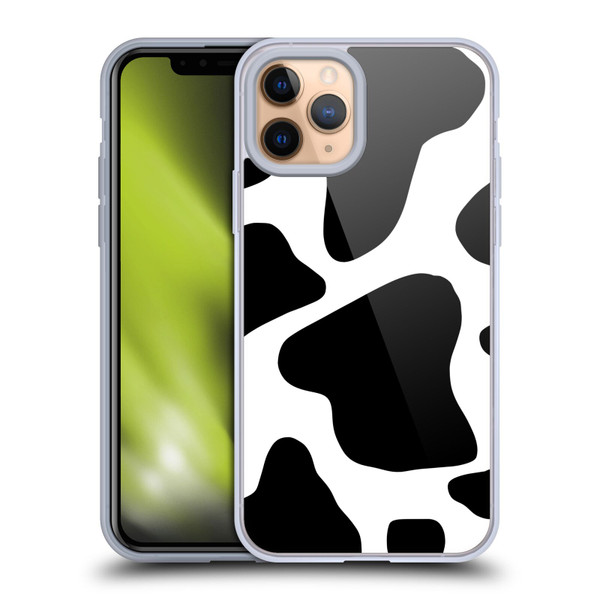 Grace Illustration Animal Prints Cow Soft Gel Case for Apple iPhone 11 Pro