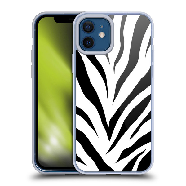 Grace Illustration Animal Prints Zebra Soft Gel Case for Apple iPhone 12 / iPhone 12 Pro
