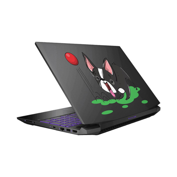 Grace Illustration Dogs Boston Terrier Vinyl Sticker Skin Decal Cover for HP Pavilion 15.6" 15-dk0047TX