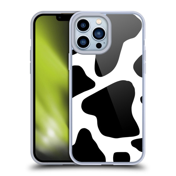 Grace Illustration Animal Prints Cow Soft Gel Case for Apple iPhone 13 Pro Max
