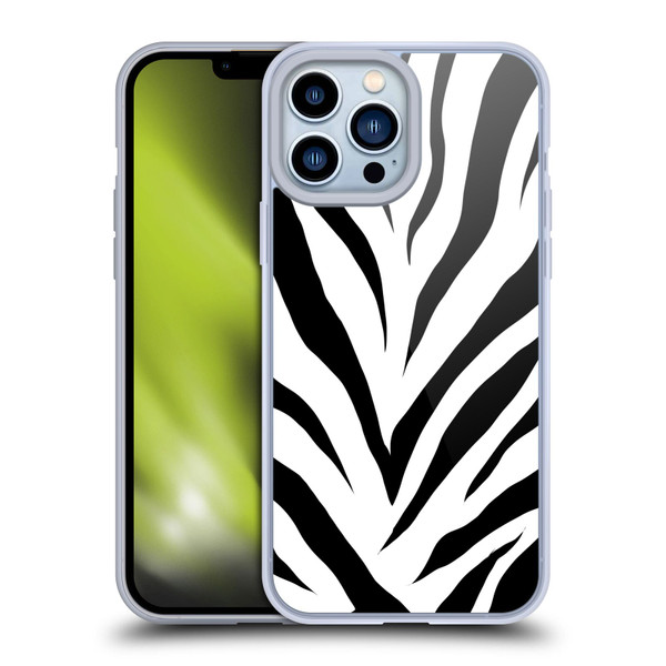 Grace Illustration Animal Prints Zebra Soft Gel Case for Apple iPhone 13 Pro Max