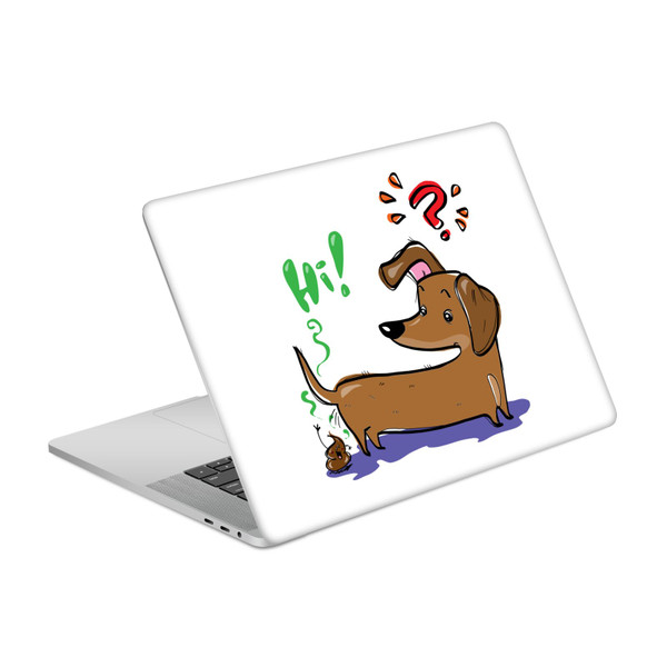 Grace Illustration Dogs Dachshund Vinyl Sticker Skin Decal Cover for Apple MacBook Pro 15.4" A1707/A1990