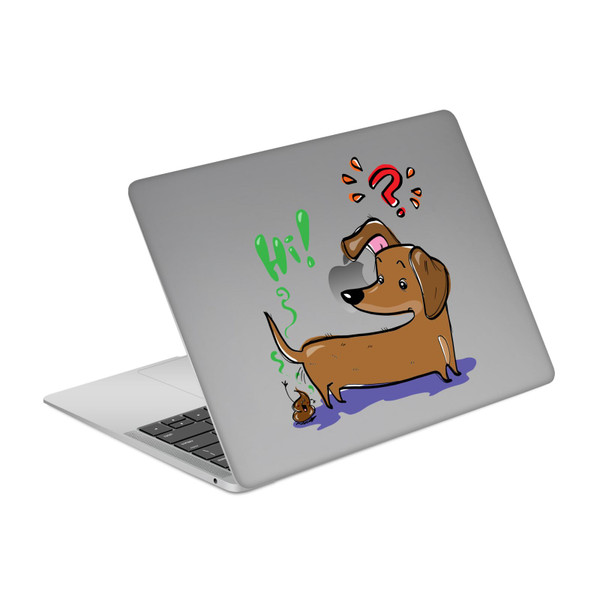 Grace Illustration Dogs Dachshund Vinyl Sticker Skin Decal Cover for Apple MacBook Air 13.3" A1932/A2179