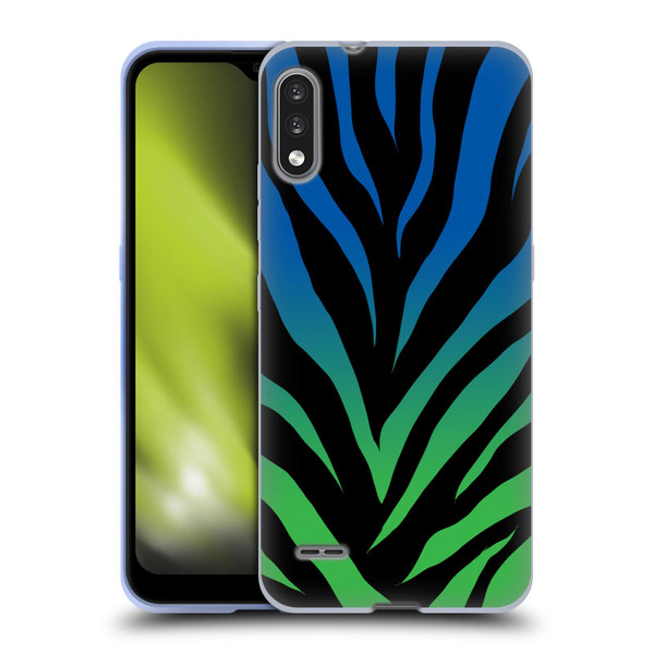 Grace Illustration Animal Prints Ombré Zebra Soft Gel Case for LG K22