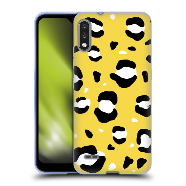 Grace Illustration Animal Prints Yellow Leopard Soft Gel Case for LG K22