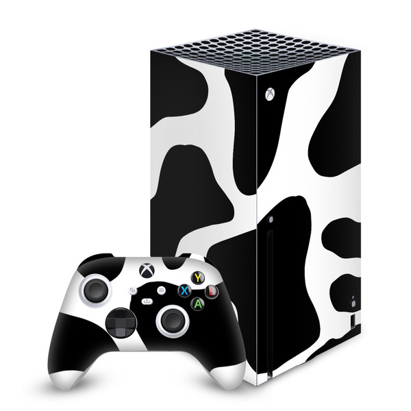Grace Illustration Art Mix Cow Vinyl Sticker Skin Decal Cover for Microsoft Series X Console & Controller