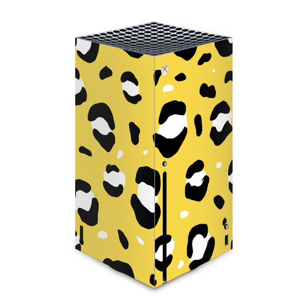 Grace Illustration Art Mix Yellow Leopard Vinyl Sticker Skin Decal Cover for Microsoft Xbox Series X