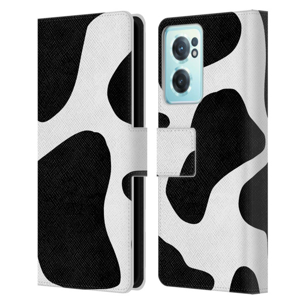 Grace Illustration Animal Prints Cow Leather Book Wallet Case Cover For OnePlus Nord CE 2 5G