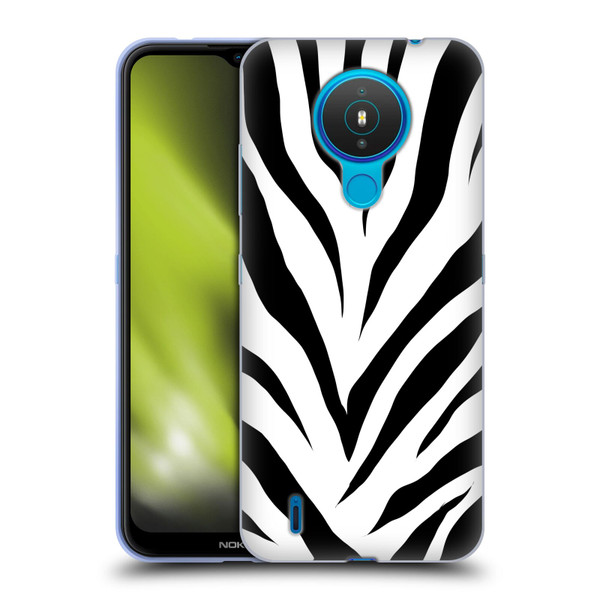 Grace Illustration Animal Prints Zebra Soft Gel Case for Nokia 1.4