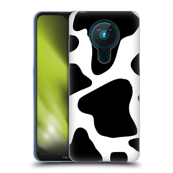 Grace Illustration Animal Prints Cow Soft Gel Case for Nokia 5.3