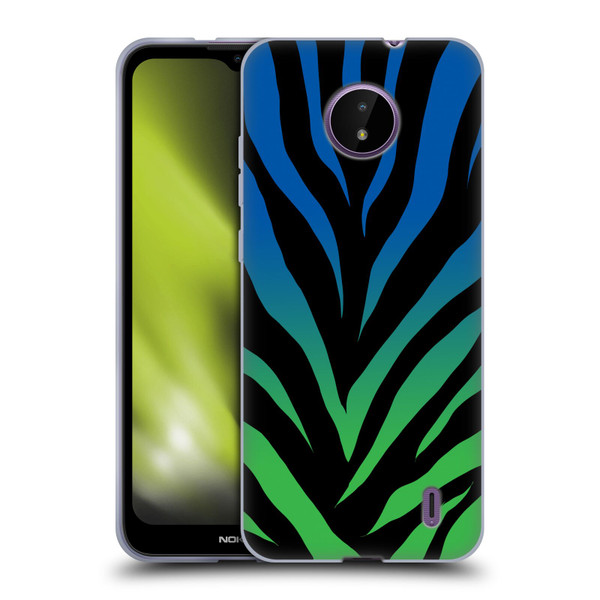 Grace Illustration Animal Prints Ombré Zebra Soft Gel Case for Nokia C10 / C20