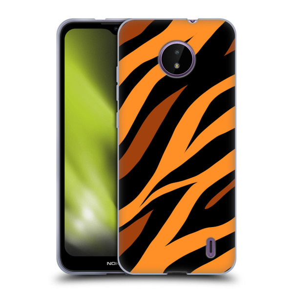 Grace Illustration Animal Prints Tiger Soft Gel Case for Nokia C10 / C20