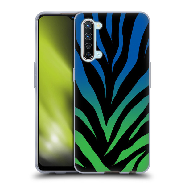 Grace Illustration Animal Prints Ombré Zebra Soft Gel Case for OPPO Find X2 Lite 5G