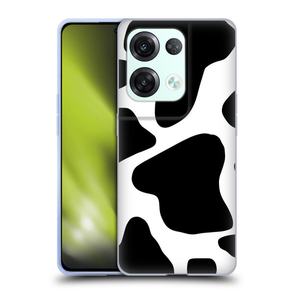 Grace Illustration Animal Prints Cow Soft Gel Case for OPPO Reno8 Pro