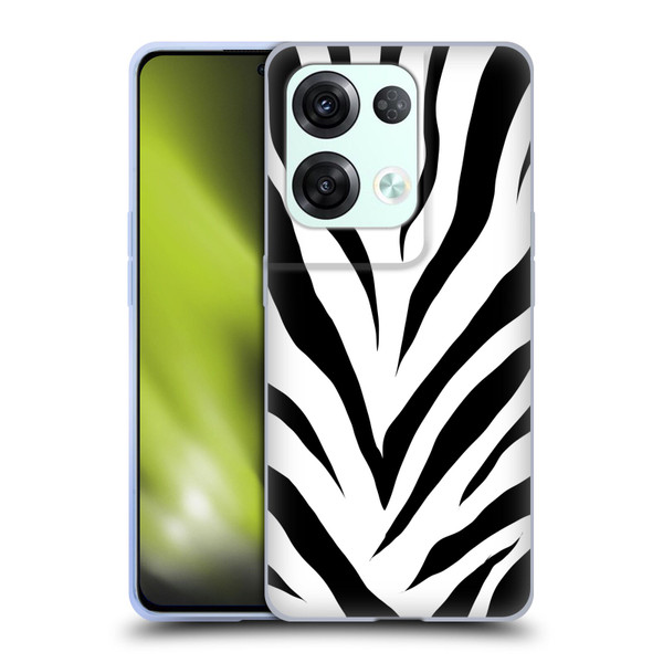 Grace Illustration Animal Prints Zebra Soft Gel Case for OPPO Reno8 Pro