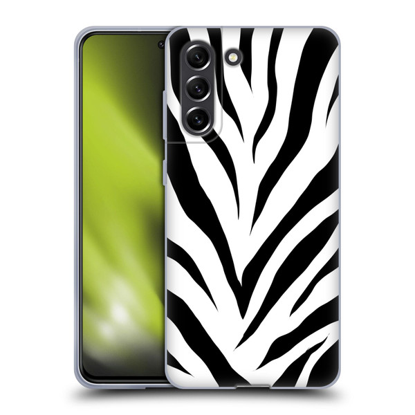 Grace Illustration Animal Prints Zebra Soft Gel Case for Samsung Galaxy S21 FE 5G