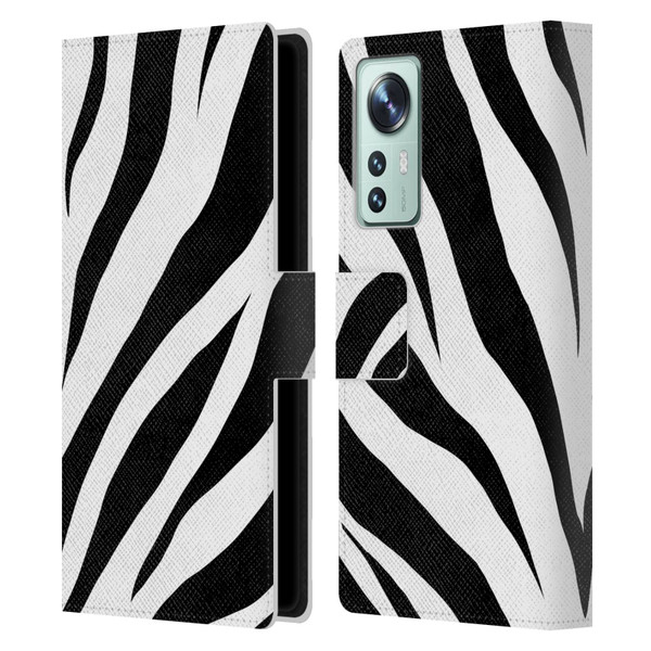 Grace Illustration Animal Prints Zebra Leather Book Wallet Case Cover For Xiaomi 12