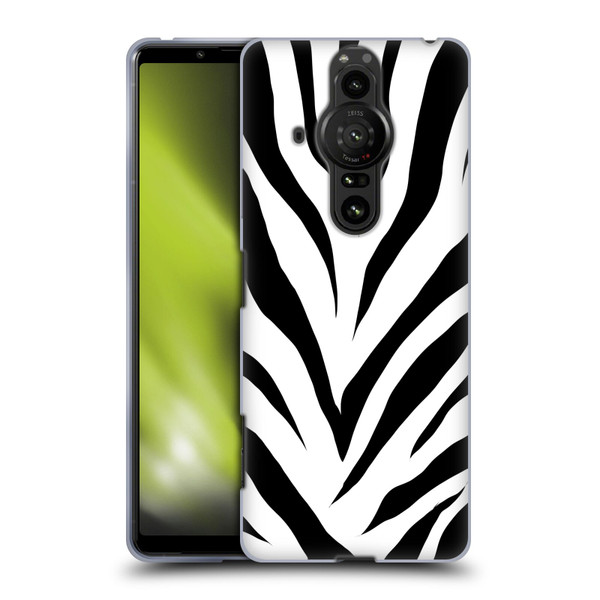Grace Illustration Animal Prints Zebra Soft Gel Case for Sony Xperia Pro-I