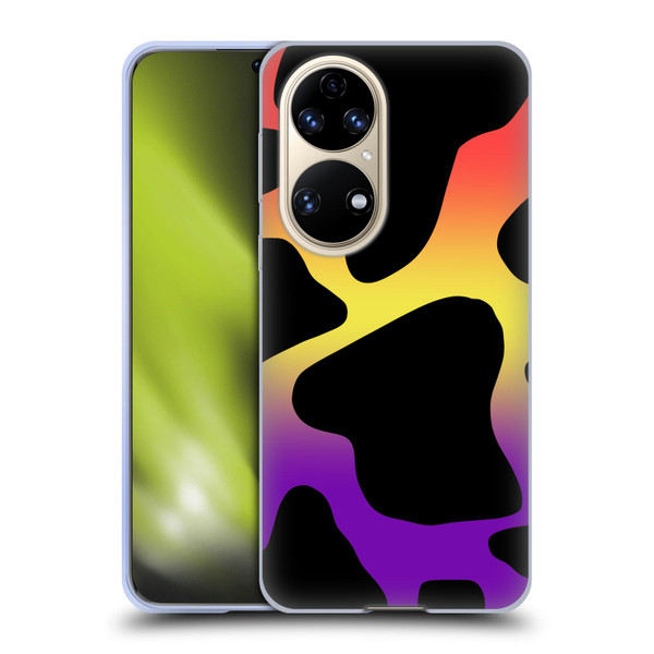 Grace Illustration Cow Prints Sunset Soft Gel Case for Huawei P50