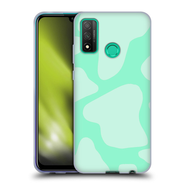 Grace Illustration Cow Prints Mint Green Soft Gel Case for Huawei P Smart (2020)