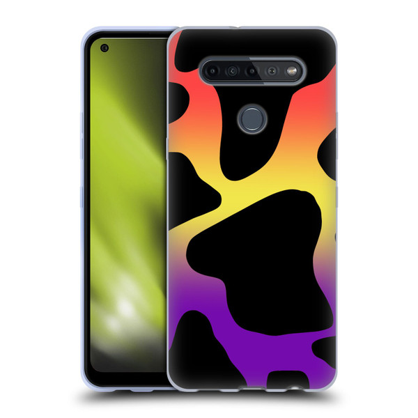 Grace Illustration Cow Prints Sunset Soft Gel Case for LG K51S